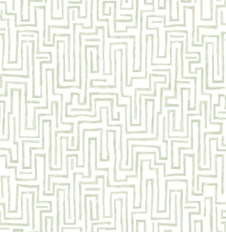Ramble Geometric Wallpaper - Sage — Ảnh 4
