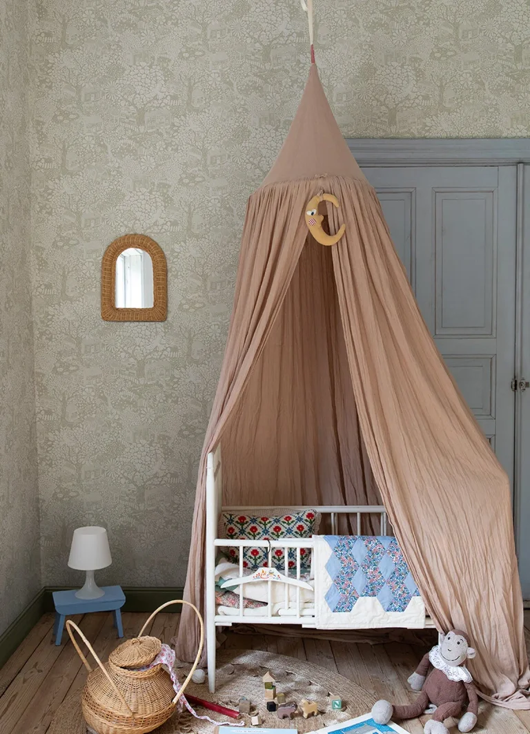 Bygga Bo Woodland Village Wallpaper - Light Grey — Image 2