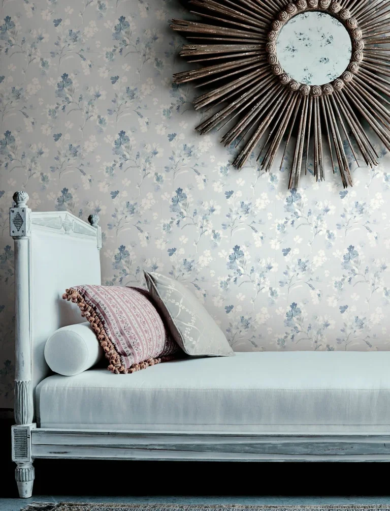 Chesapeake Azalea Floral Branches Wallpaper - Light Blue — Ảnh 5