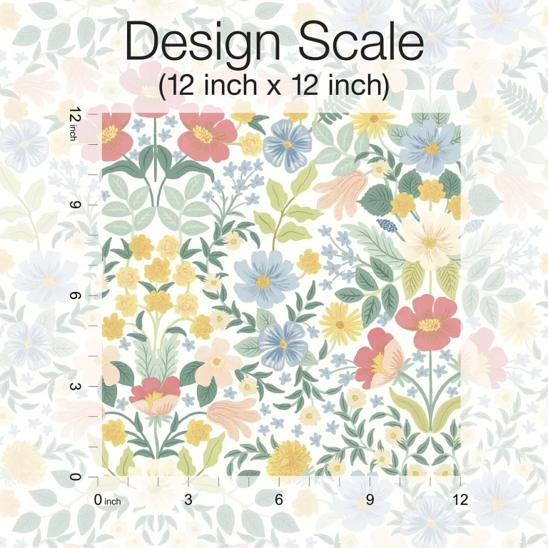 Rifle Paper Co. Bramble Garden Peel and Stick Wallpaper - Pastel Multi — Ảnh 6