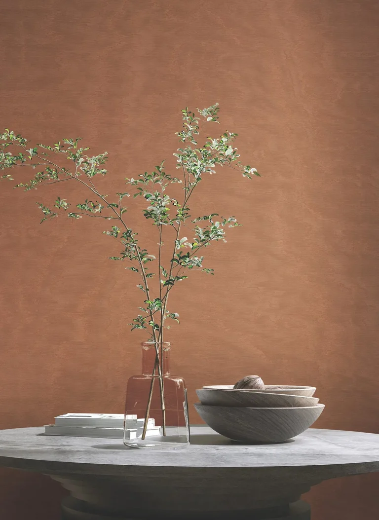 Shimmering Moire Textured Wallpaper - Copper — Ảnh 3