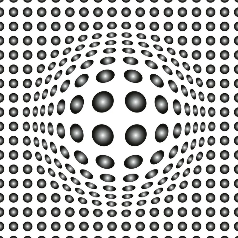 Dots Black And White - Wall Mural 5006 - 4 Panel - 192cm x 260cm — Ảnh 3