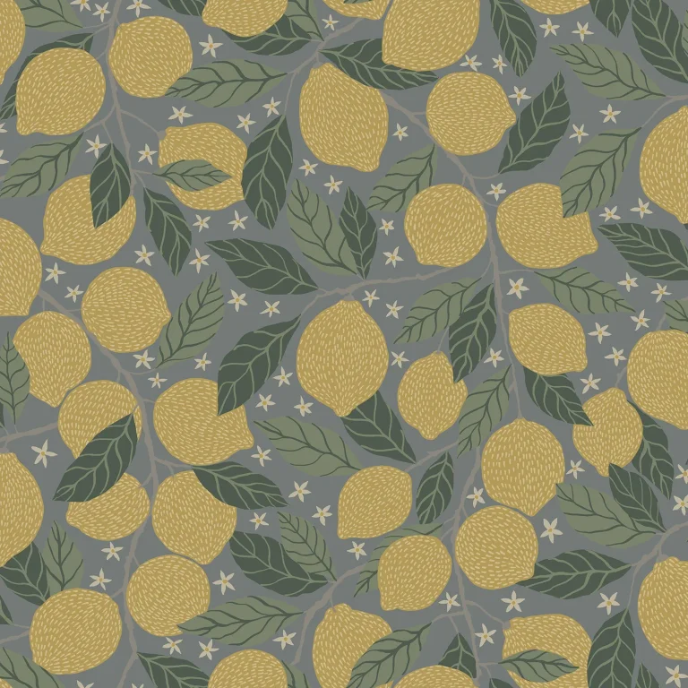 Lemona Fruit Tree Wallpaper - Blue — Ảnh 2