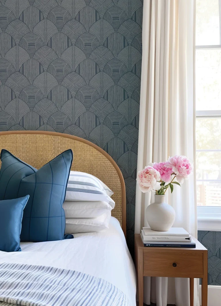 Meyberg Geometric Wallpaper - Blue — Image 3