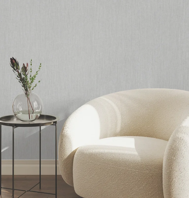 Silk Spun Tactile Stripe Wallpaper - Light Grey — Ảnh 3