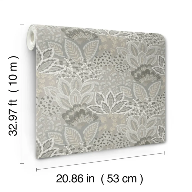 Catherine Botanical Wallpaper - Taupe — Ảnh 5