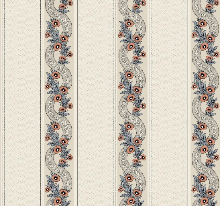 Ronald Redding Abbey's Garland Wallpaper - Coral — Ảnh 2