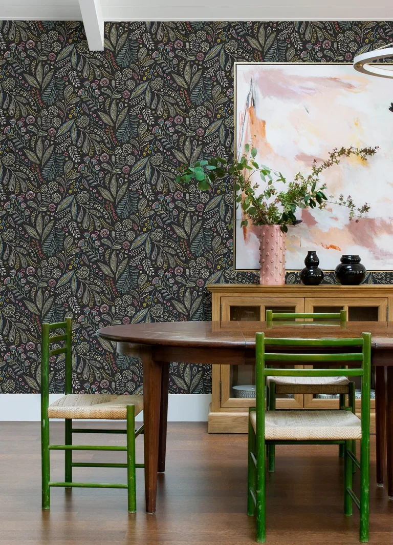 Briar Floral Wallpaper - Charcoal — Ảnh 2