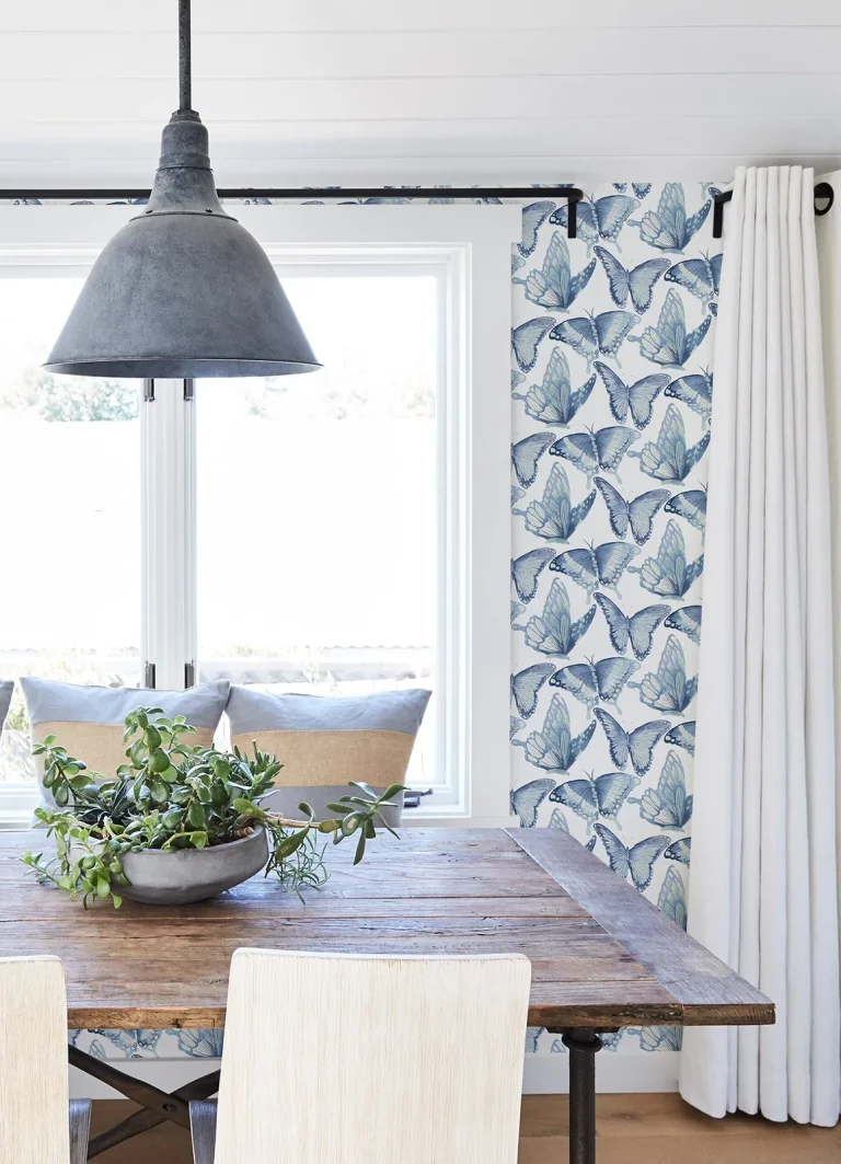 Chesapeake Janetta Butterfly Wallpaper - Blue — Ảnh 3