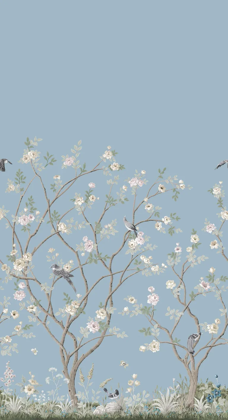 Ronald Redding Lingering Garden Wall Mural - Sky Blue — Ảnh 3