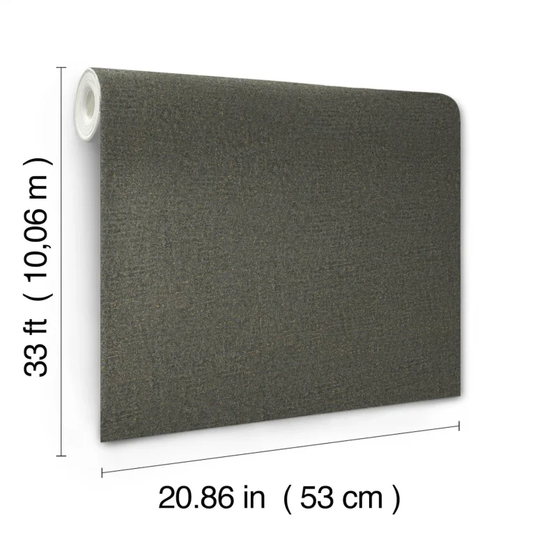 Garden Stone Textured Wallpaper - Charcoal — Ảnh 5