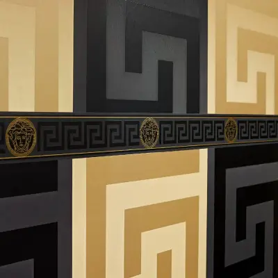 Versace Greek Key Gold Wallpaper - 935232