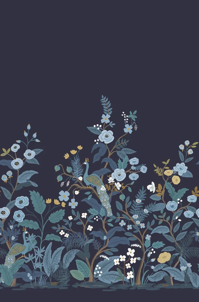 RIFLE PAPER CO. SECOND EDITION PEACOCK MURAL RP7396M — Image 3