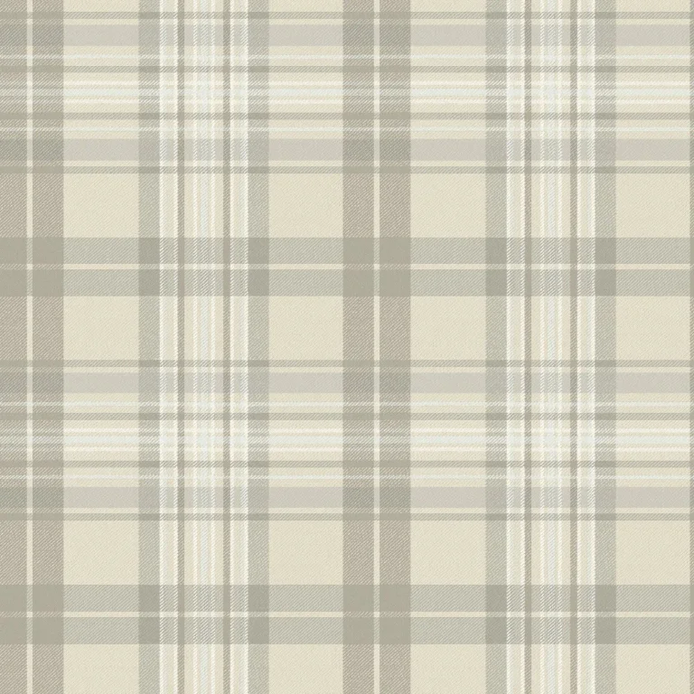 Chesapeake Austin Plaid Wallpaper - Beige — Ảnh 6