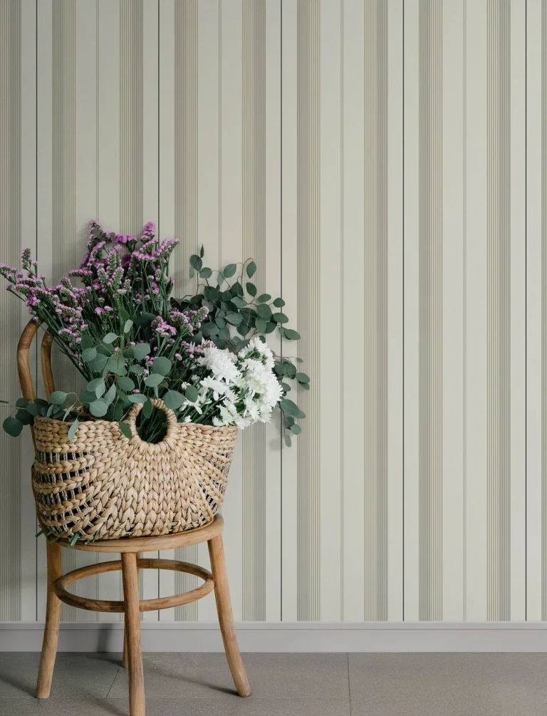 Herrgård Stripe Wallpaper - Neutral — Ảnh 5