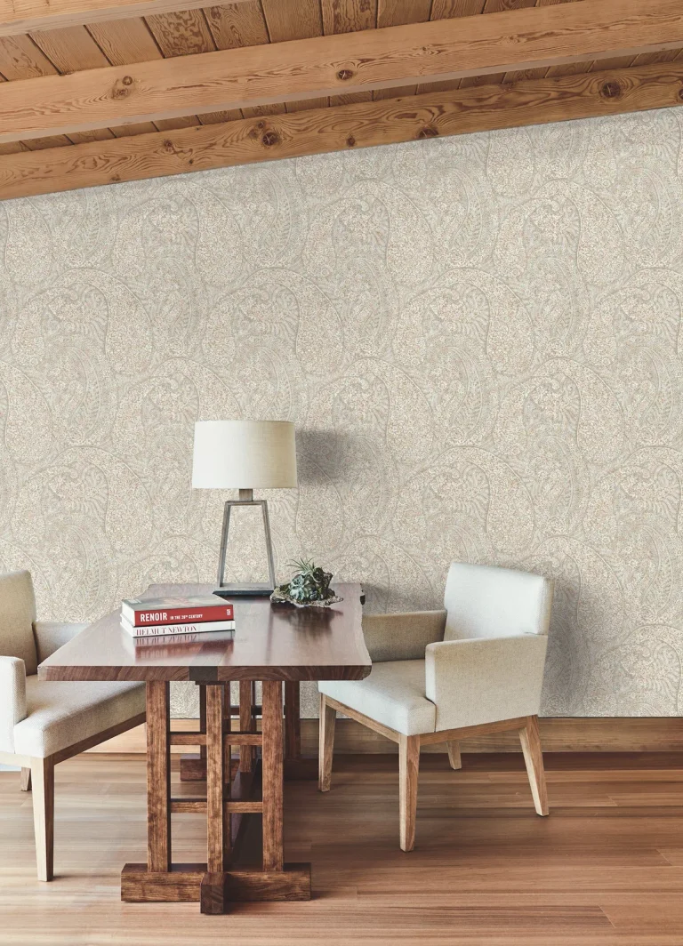 Kashmir Dreams Paisley Wallpaper - Neutral Blush — Ảnh 4