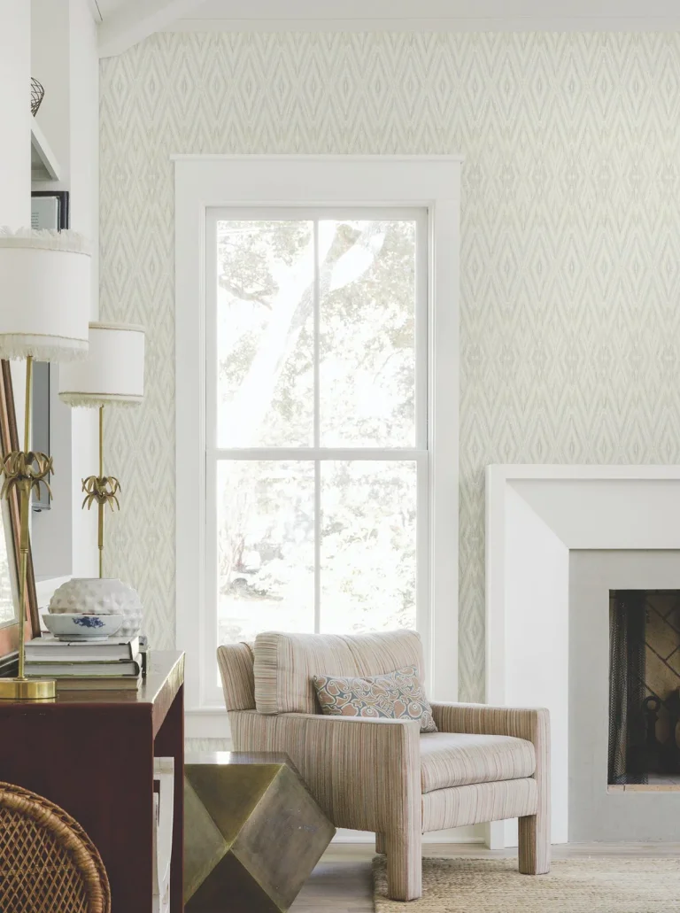 Candice Olson Diamond Marquise Wallpaper - Blue/Neutral — Ảnh 2