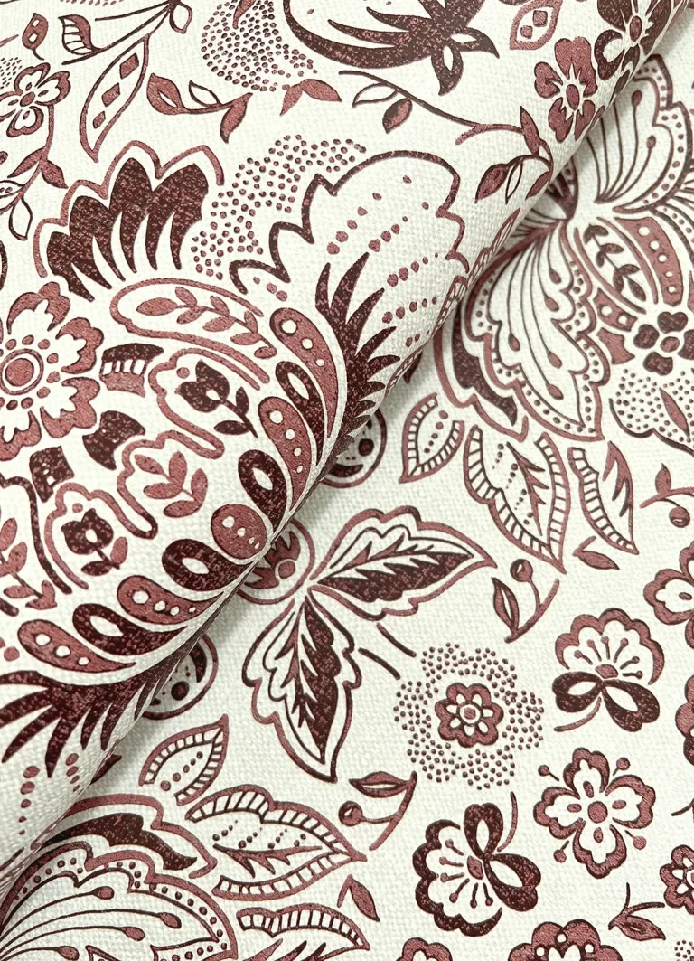 Blanche Floral Damask Wallpaper - Plum — Ảnh 6