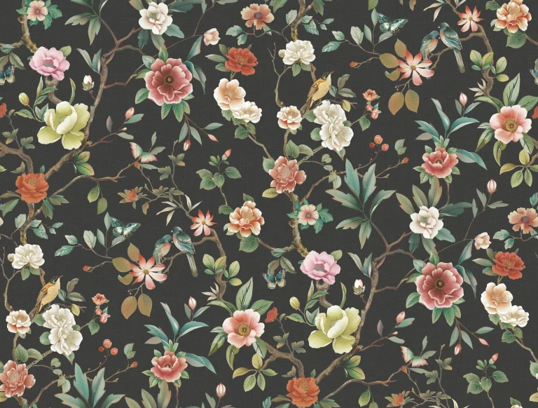 Ronald Redding Kimora's Garden Wallpaper - Black — Ảnh 5