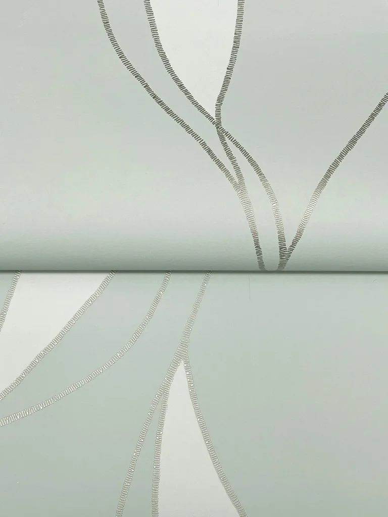 Ronald Redding Society Hill Abstract Leaf Wallpaper - Mint — Ảnh 3