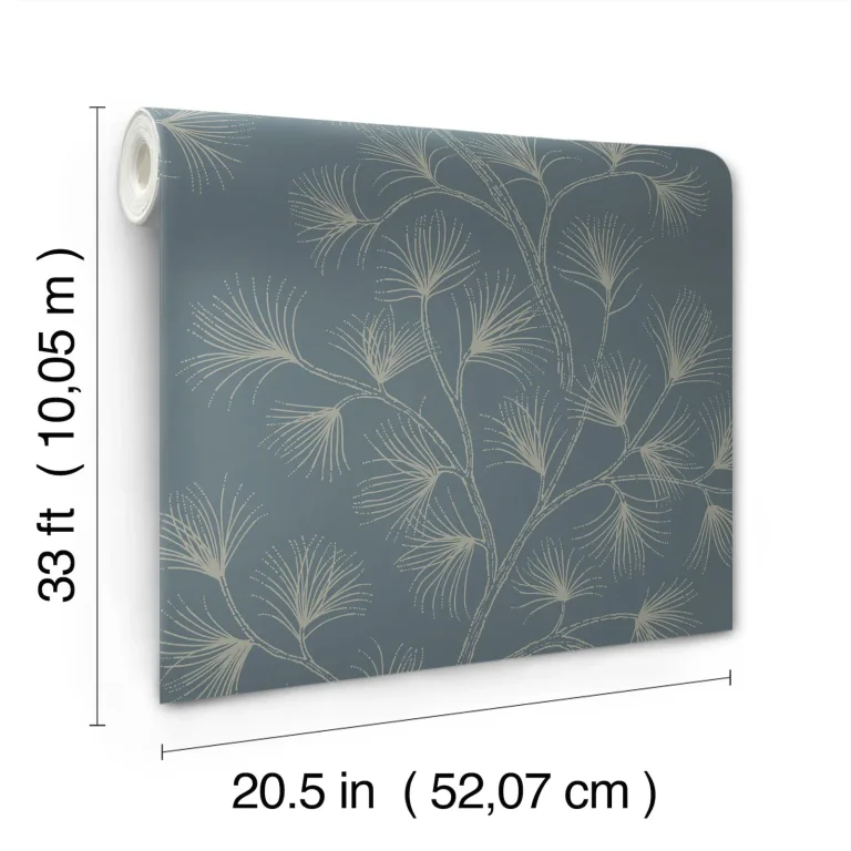 Kismine Botanical Trail Wallpaper - Slate — Ảnh 7