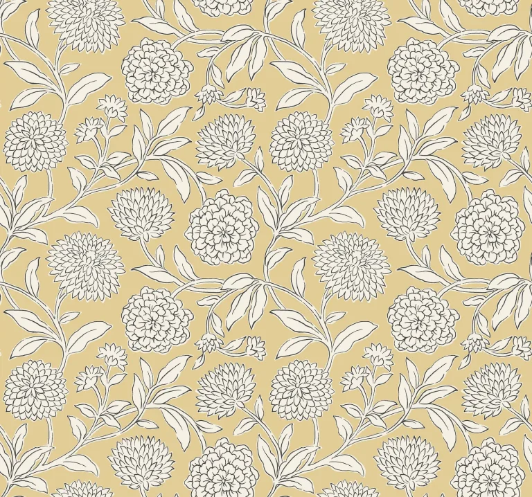 Chatsworth Garden Floral Trail Wallpaper - Butter — Ảnh 5