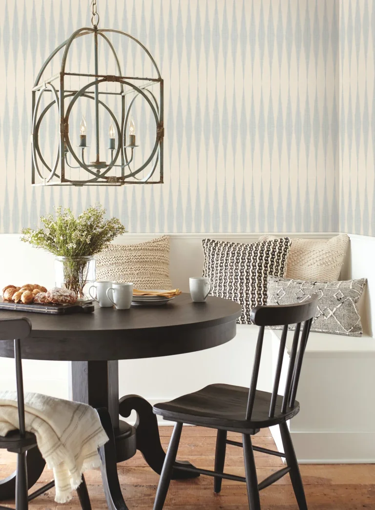 Magnolia Home Handloom Wallpaper - Baby Blue — Ảnh 2