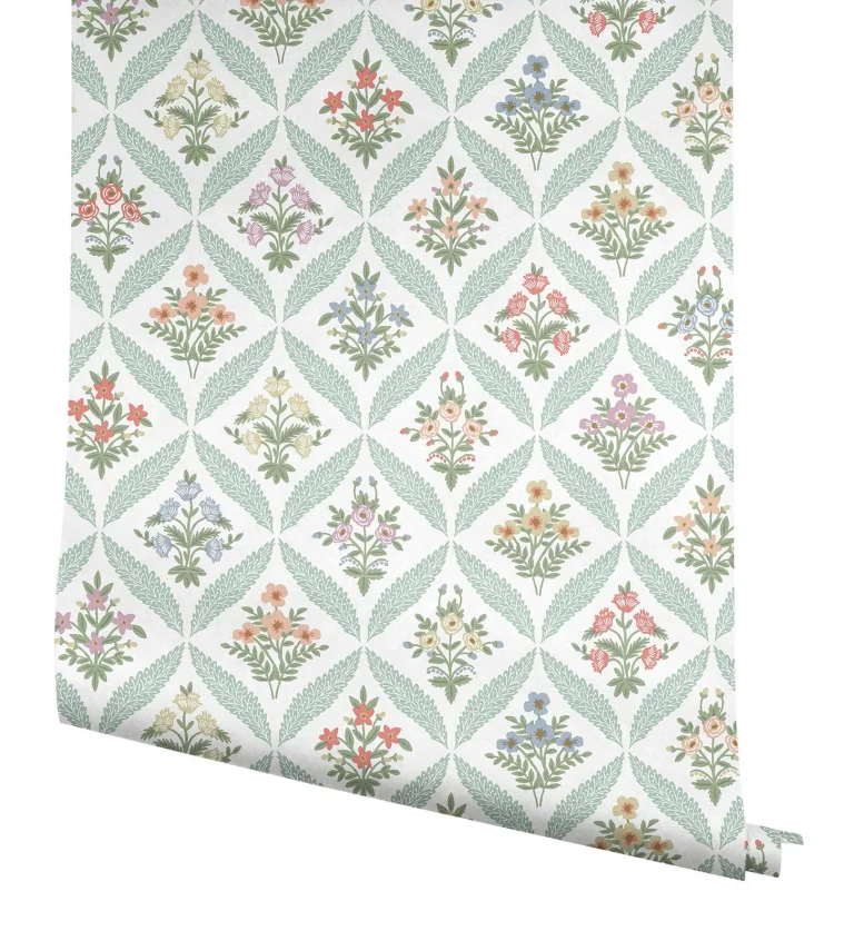 Rifle Paper Co. Estee Garden Wallpaper - Pastel Multi — Ảnh 5