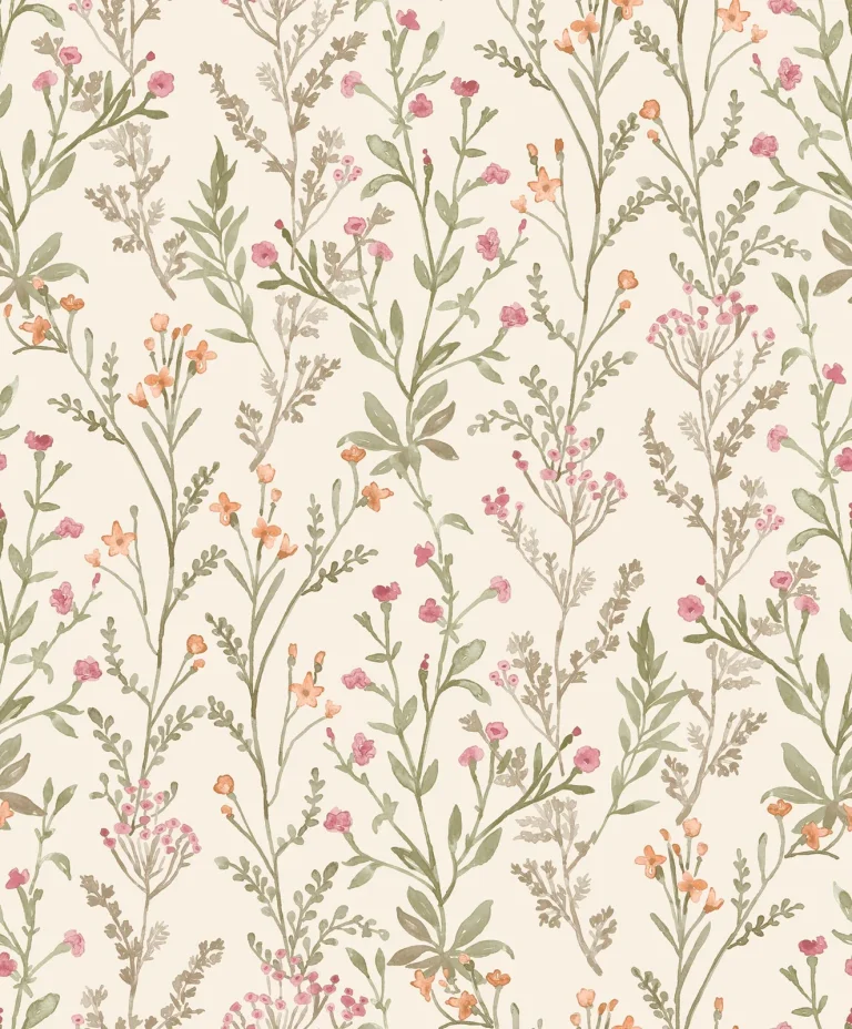 Chesapeake Laverne Wildflowers Wallpaper - Green — Ảnh 4