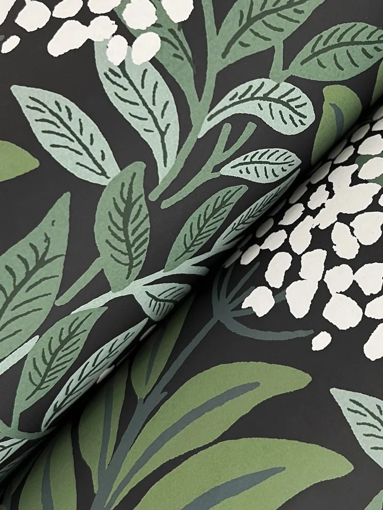 Rifle Paper Co. Highgrove Wallpaper - Black — Ảnh 3