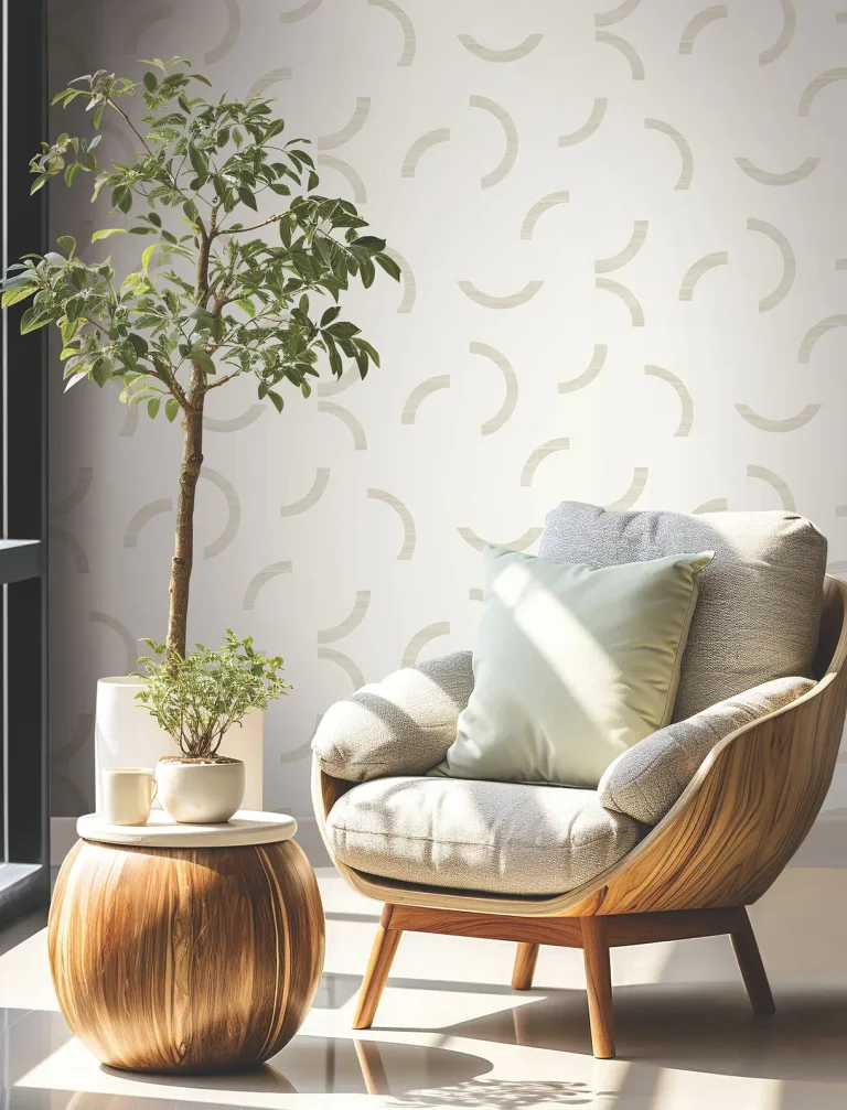 Lunula Wallpaper - Ivory — Ảnh 5