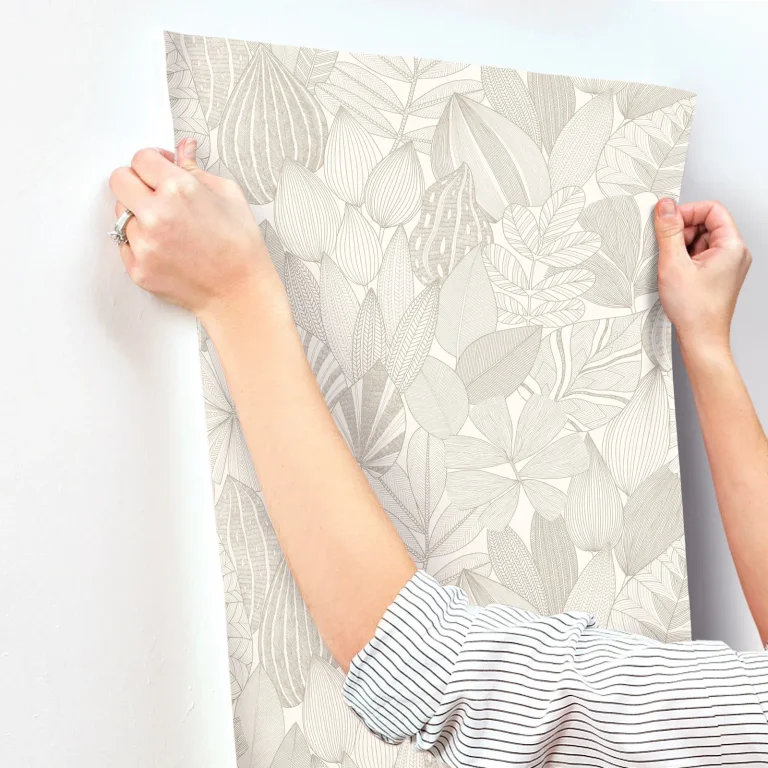 Mathias Botanical Wallpaper - Taupe — Ảnh 7