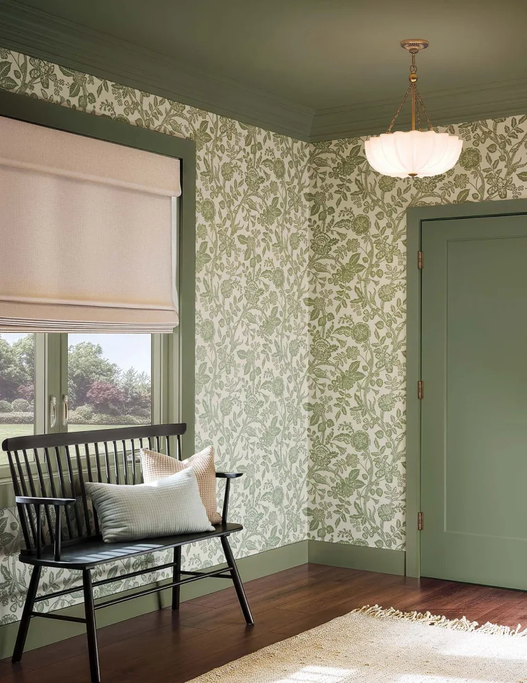 Rifle Paper Co. Gracie Garden Wallpaper - Sage & Cream — Ảnh 2