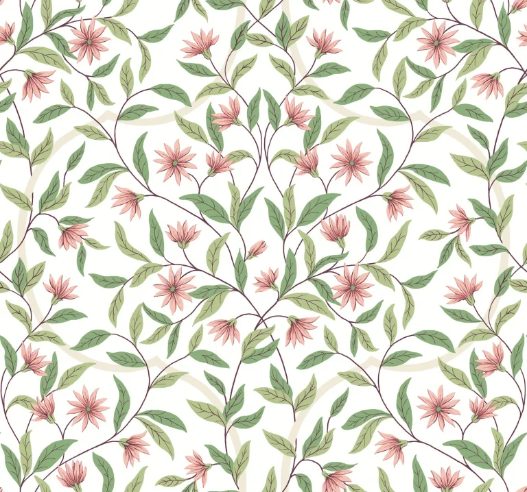 Jasmine Wallpaper - Coral — Ảnh 2