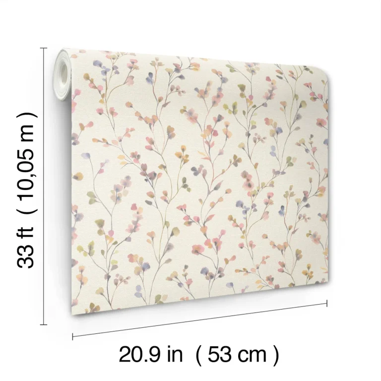 Romy Springtime Trail Wallpaper - Pink