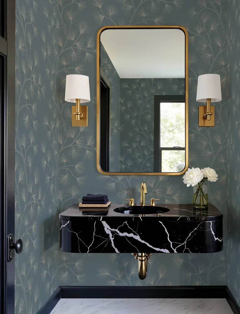 Kismine Botanical Trail Wallpaper - Slate — Ảnh 5