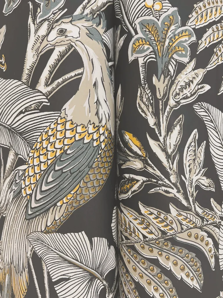 Heronwood Wallpaper - Black — Ảnh 3