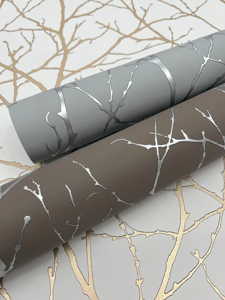 Trees Silhouette Wallpaper - Smokey Blue/Silver — Ảnh 3