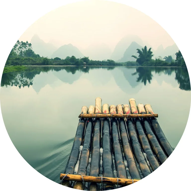 Raft Trip in China - Wall Mural 5503 - 8 Panel - 384cm x 260cm — Ảnh 6