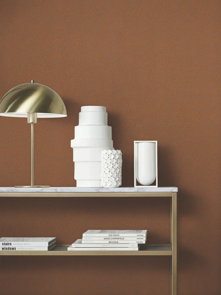 Hudson Hammered Metal Wallpaper - Copper — Ảnh 5