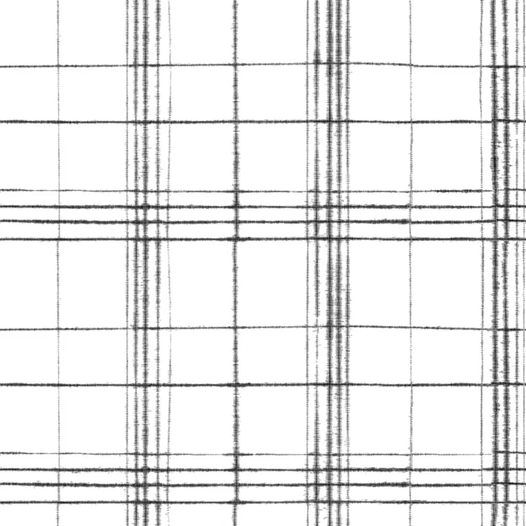 Farmhouse Plaid Wallpaper - Black/White — Ảnh 5