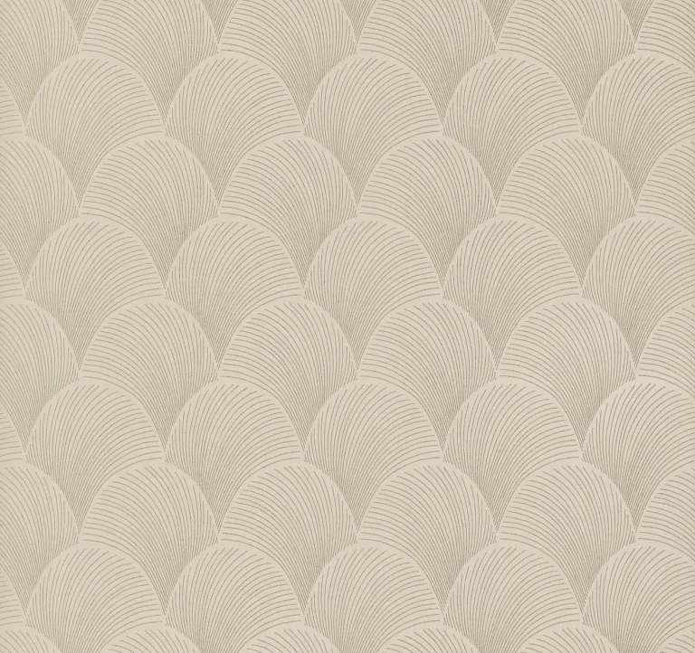 Candice Olson Metallic Scallop Wallpaper - Beige — Ảnh 5
