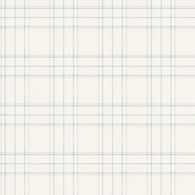 Chesapeake Fox Hollow Dashed Plaid Wallpaper - White — Ảnh 6
