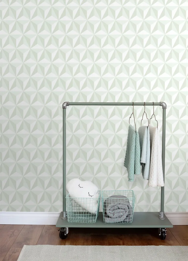 Chesapeake Adella Geometric Wallpaper - Sage — Ảnh 3