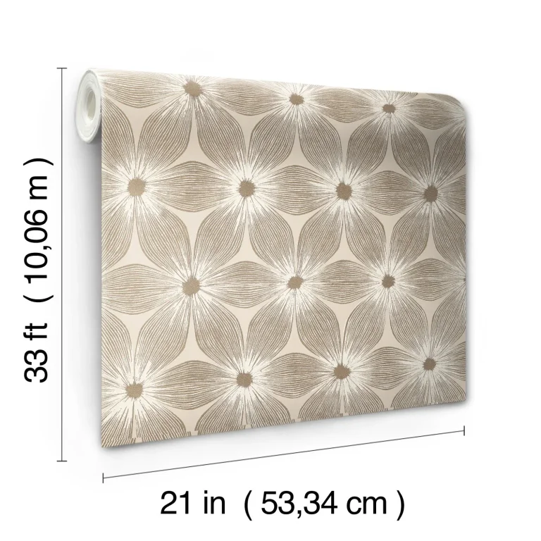 Candice Olson Everlasting Wallpaper - Beige/Gold — Ảnh 6