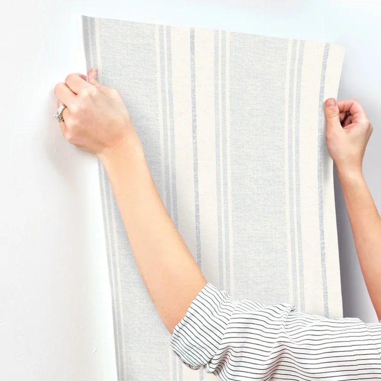 Chesapeake Maddox Flannel Stripe Wallpaper - Sky Blue — Ảnh 3