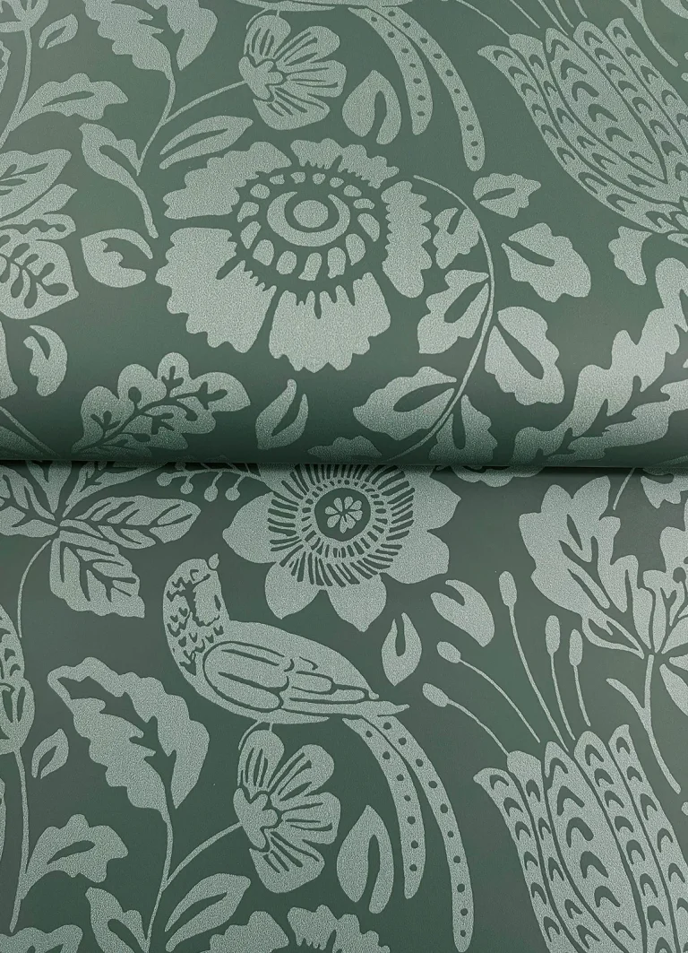 Marta Floral Trail Wallpaper - Green — Ảnh 6