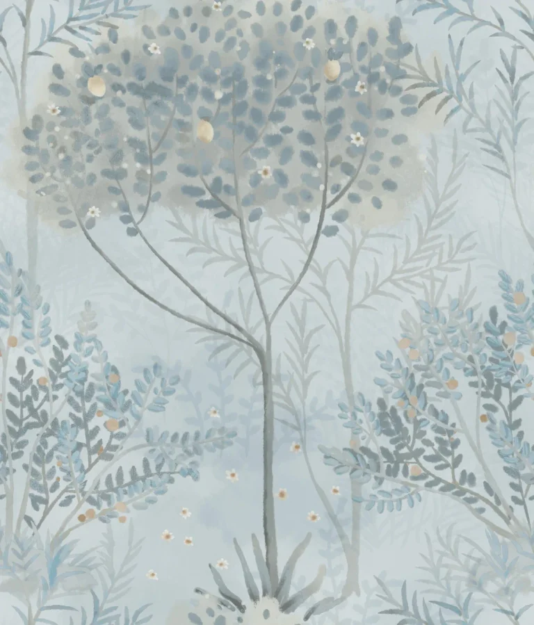 Orchard Wallpaper - Blue/Grey — Ảnh 3