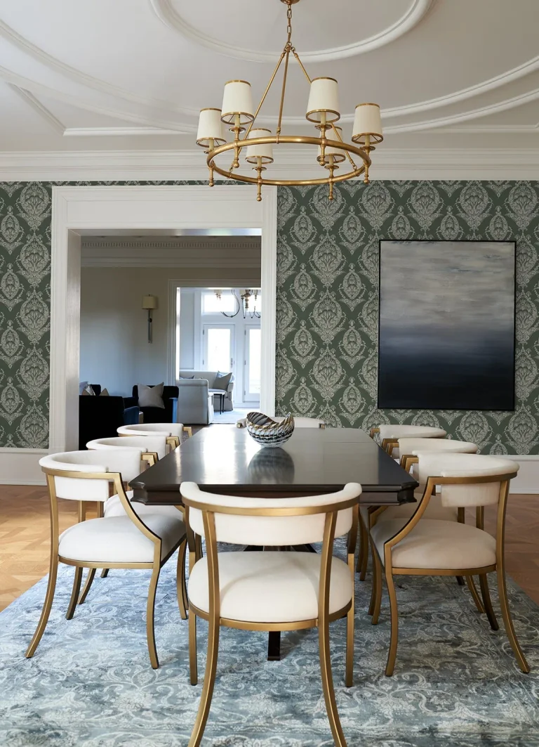 Arlie Botanical Damask Wallpaper - Evergreen — Ảnh 4