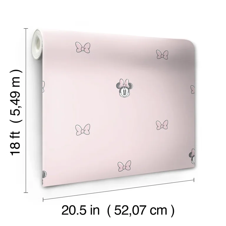 Disney Minnie Mouse Sweet Bows Peel and Stick Wallpaper - Pink — Ảnh 7